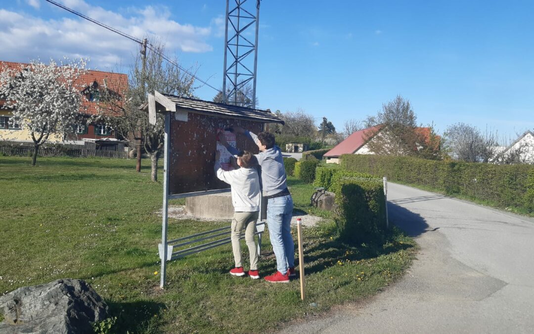 1. Vorbereitungen fürs Maibaumaufstellen