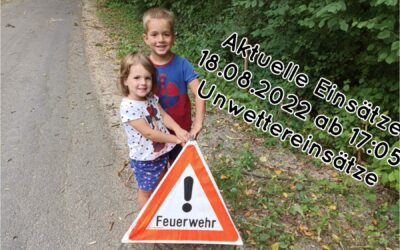 Unwettereinsätze 18.08.2022