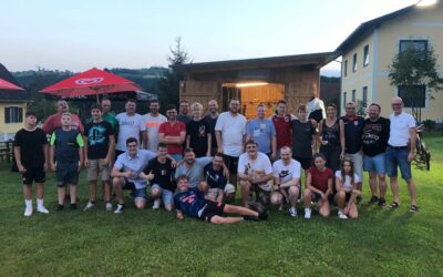 Abschlussgrillen am Trainingsplatz